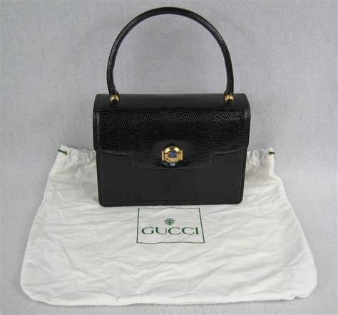 gucci black leather hand bag|vintage Gucci black leather handbag.